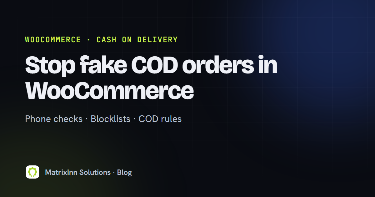 How to Stop Fake COD Orders in WooCommerce